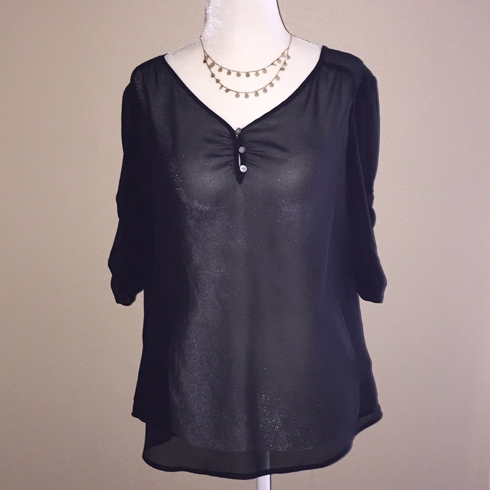 Express sheer top, size S
